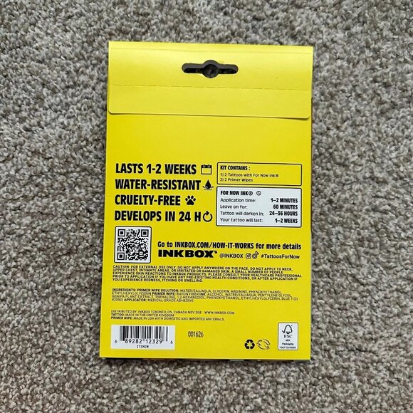 NEW inkbox temporary tattoos ☀️ sun & moon - Picture 4 of 12